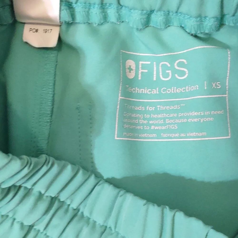 Figs High Waisted Zamora Jogger - Surgical Green - Picture 3 of 3